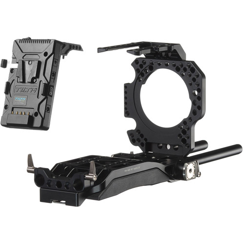 کیج-تیلتا-ES-T15-Rig-with-Front---Top-Plates-and-V-Mount-Plate-for-Sony-FS7
